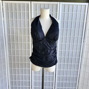 La Blanca Charcoal Halter Top